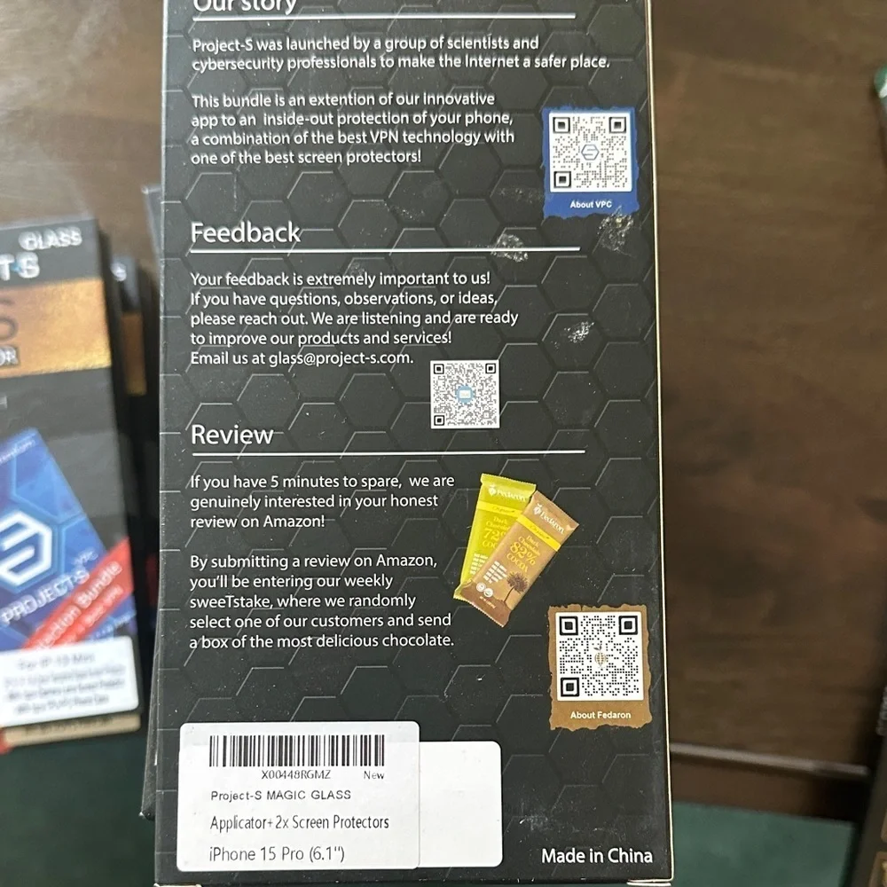 Magic Glass Screen Protector for iPhone 15 pro 6.1” - Clear